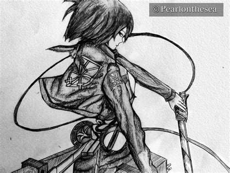 Attack On Titan Mikasa Ackerman By Pearlonthesea On Deviantart