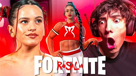 JUGANDO Con La NUEVA SKIN De ROSALIA En FORTNITE YouTube