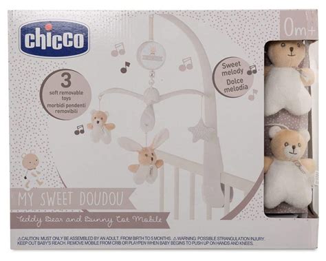 Chicco My Sweet Dou Dou Teddy Bear And Bunny Cot Mobile Toys 4 You