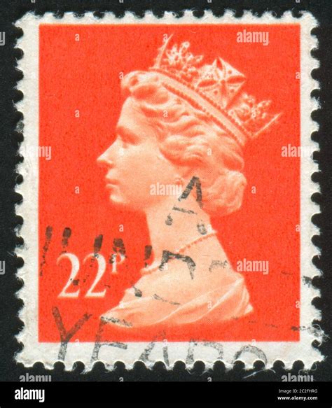 Great Britain Circa Stamp Printed By Great Britain Shows Queen