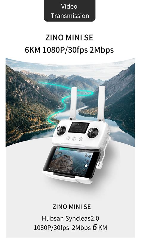 Promotion Hubsan Zino Mini SE GPS Drone RC 6KM avec caméra 4K 30fps