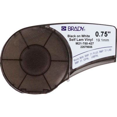 Brady BMP21 Series Self-Laminating Vinyl Wire And Cable Labels, 3-4"W X ...