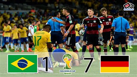 Brasil Vs Germany 2014 World Cup Semifinal Highlights YouTube