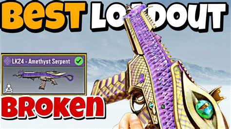 New Lk24 Amethyst Serpent Best Gunsmith Loadout For Mp Ranked