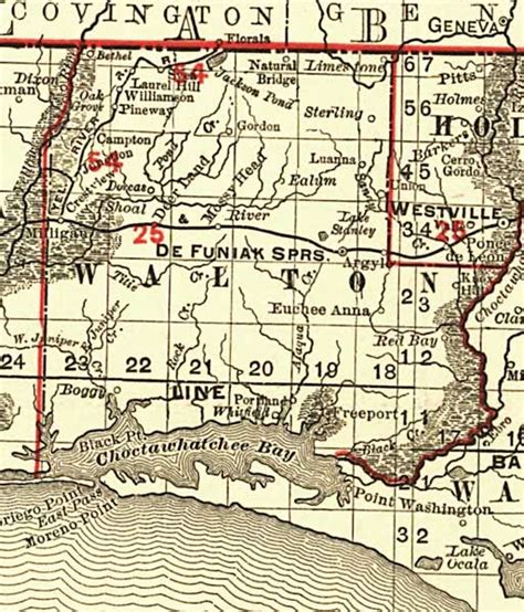 Florida Railroads Walton County 1900