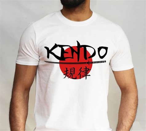 Kendo Japanese Flag Samurai Sword Kanji Self Discipline Men Adult 2018