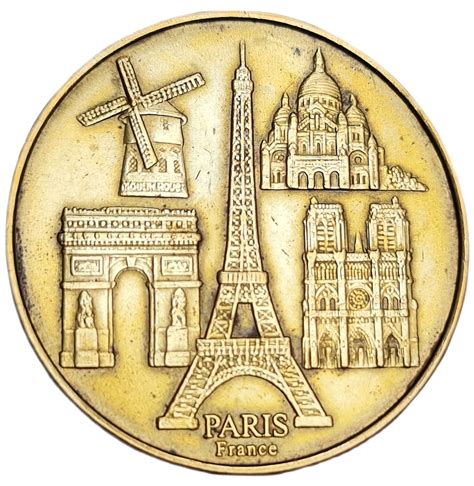 Token Médaille de Collection Paris monuments France Numista