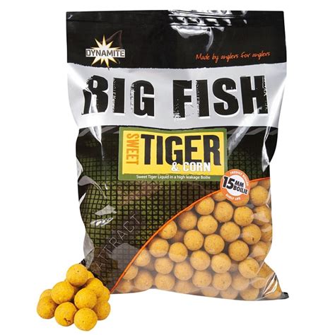 Dynamite Baits Big Fish Sweet Tiger Corn Boilies 1 8kg