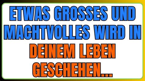 Es steht etwas Großes bevor etwas Mächtiges wird geschehen Botschaft