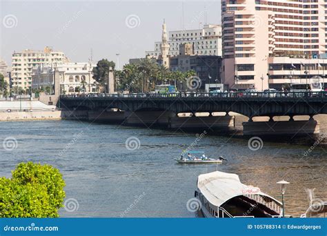 View Of Nile River Cairo Editorial Stock Image Image Of Capital