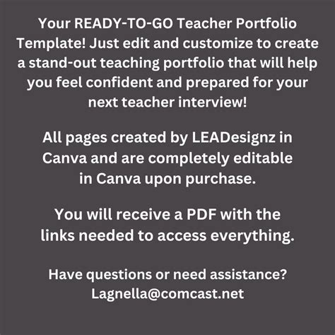 Student Teacher Portfolio Template/new Teacher/education Major/teacher ...