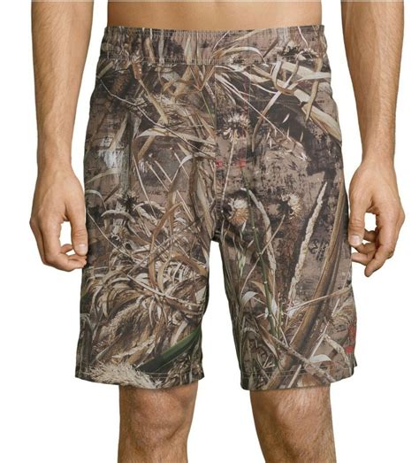 Swim Trunks Camo Realtree Camouflage Inside Tie Brown Mens Size Medium