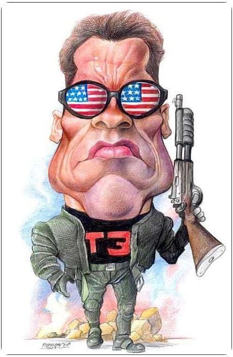 Arnold Schwarzenegger Caricaturas Dibujo de caricaturas Anatomía