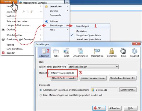Google Als Startseite Festlegen Anleitung F R Firefox Co Bei Windows