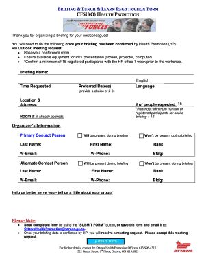 Fillable Online Strengthening The Forces Registration Form Fax Email