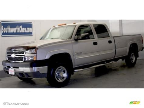 2005 Silver Birch Metallic Chevrolet Silverado 2500hd Ls Crew Cab 4x4 37896555 Photo 3