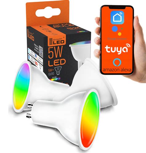 Ar Wka Led Gu Rgb Cct Bia Y Wifi Tuya Smart Inteligentna