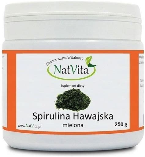 Preparat Medycyny Naturalnej Natvita Spirulina Mielona Bio G