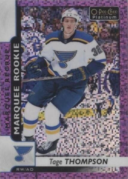 O Pee Chee Platinum Marquee Rookies Violet Pixels Tage