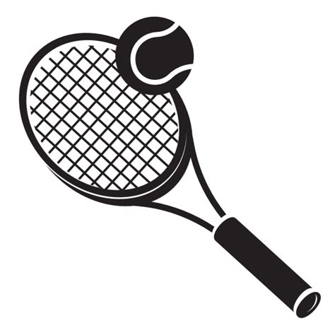 Tennis Racket And A Ball Free SVG