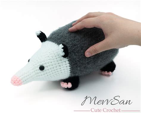 Crochet Pattern Pdf Amigurumi Opossum Amigurumi Pattern Etsy