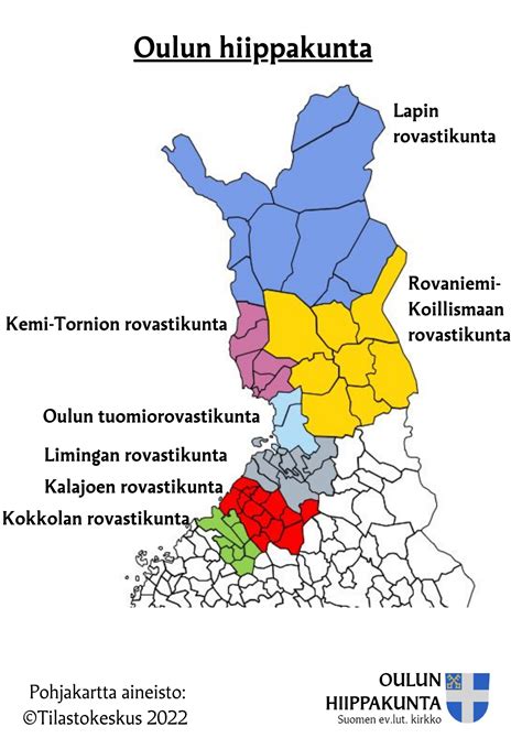 Tietoa Hiippakunnasta Oulun Hiippakunta