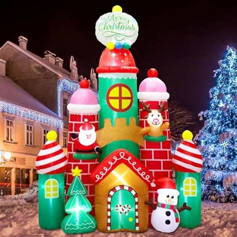 11ft Height Giant Christmas Inflatables Decorations Candy