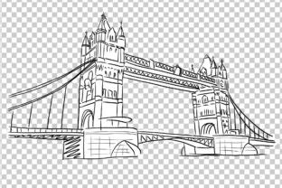 London Tower Bridge Sketch Drawing Graphic By Topstar Creative Fabrica