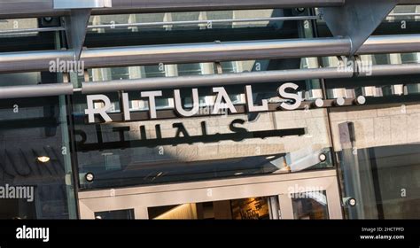 the logo of the brand "Rituals". Rituals is a company for Cosmetics Stock Photo - Alamy