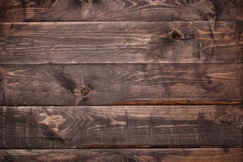 Fondo Di Legno Della Plancia Di Marrone Scuro Fotografia Stock