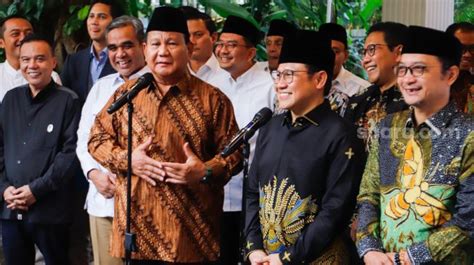 Bertemu Di Kertanegara Cak Imin Puji Elektabilitas Prabowo Dan