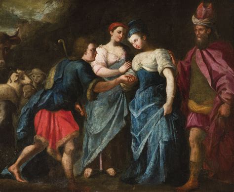 European School 17th Century. Jacob and Rachel