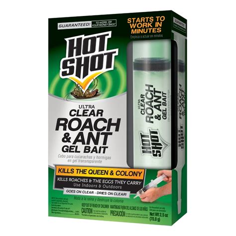 Hot Shot Ultra Clear Ant And Roach Gel Bait Count Insect Killer At