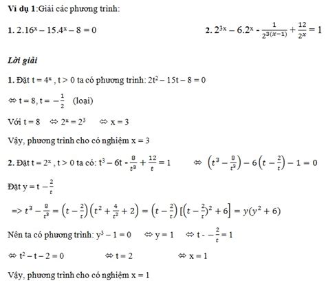 5 cách giải phương trình mũ có hướng dẫn siêu chi tiết