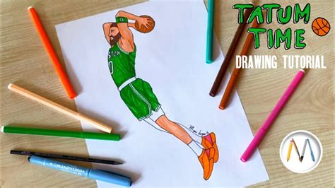 How To Draw Jason Tatum From Celtics Nba Star Drawing Basketball