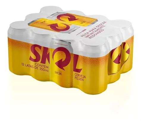 Cerveja Skol Pilsen Ml Pack Unidades Mercadolivre