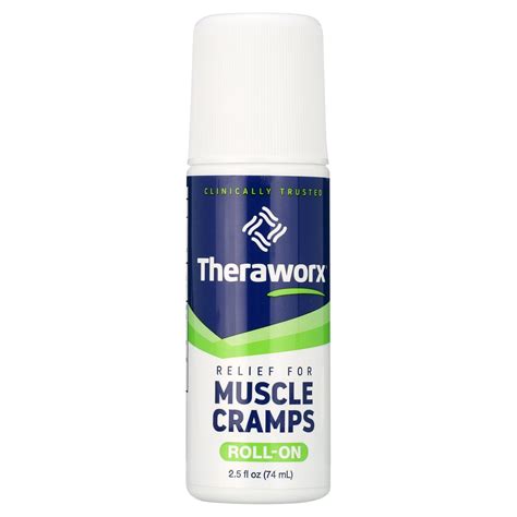 Theraworx For Muscle Cramps Roll On For Muscle Cramps Spasms And