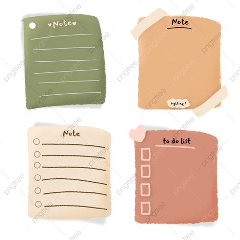 Cute Sticky Note PNG Transparent Hand Drawn Cute Sticky Notes Sticky