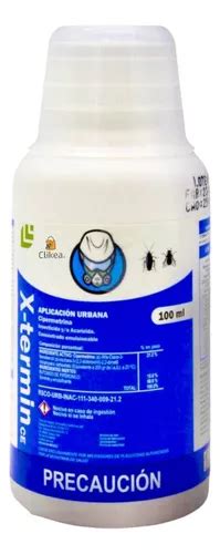 X Termin Ce Cipermetrina 100ml Chinches Cucarachas Hormiga Meses