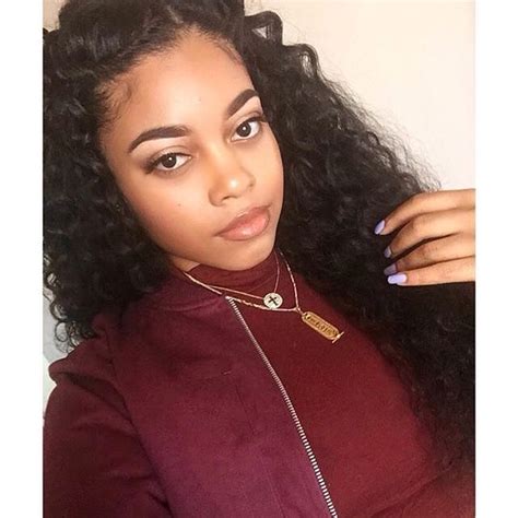 Destiny Jones completing her Fall look with PURE Curly and BrooklynBrownStone from @lipmatic ...