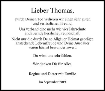 Traueranzeigen Von Thomas K Ser Schwarzw Lder Bote Trauer