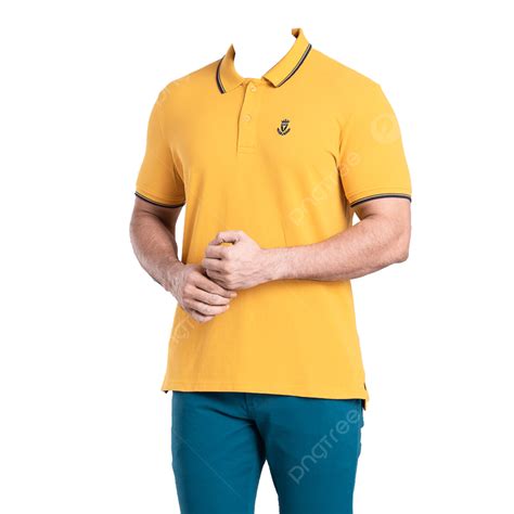 Short Sleeved Shirt White Transparent Polo Shirt Yellow Short Sleeve