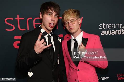 Colby Brock and Sam Golbach at The 2023 Streamy Awards held at the ...