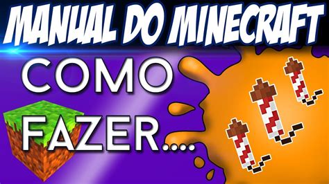 Como Fazer Fogos de Artifício no Minecraft Manual do Minecraft YouTube