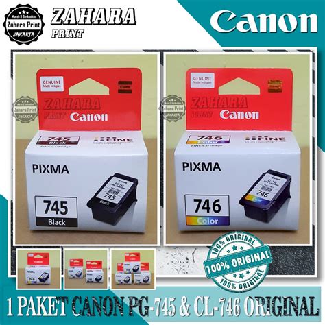 Jual Catridge Canon PG 745 Dan CL 746 For IP 2870S MG2570S TR4570S