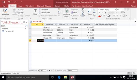 Come Creare Un Database Con Access 2016 Netcwork It