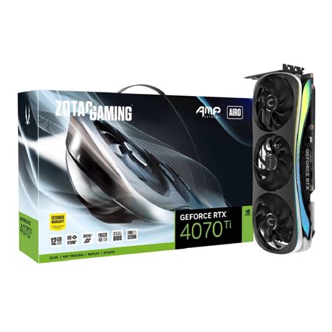 การ์ดจอ Zotac Gaming Vga Geforce Rtx 4070 Ti Amp Extreme Airo 12gb Gddr6x 192 Bit