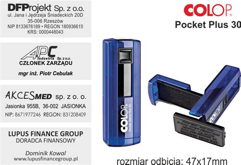 Colop Pocket Plus Sklep Internetowy Pawtom Rzesz W