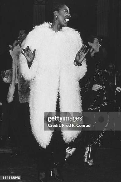 American Dancer And Choreographer Judith Jamison Modelling A Coat Of