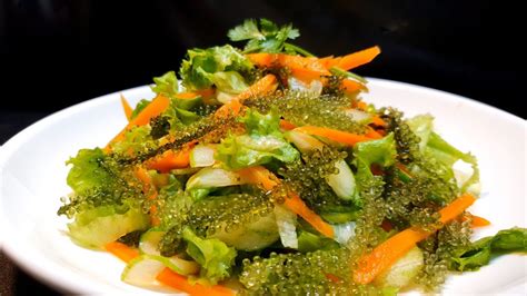 Trộn salad rong nho Món ăn thanh mát giàu dinh dưỡng và dễ làm